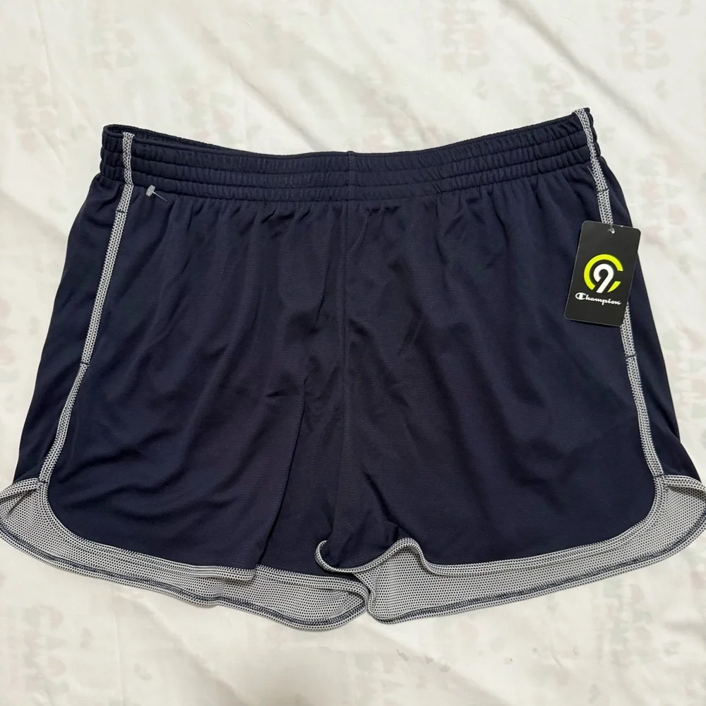 NWT CHAMPION ACTIVE SHORT NAVY SIZE XL - Picture 2 of 5